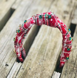 Tartan Plaid Knot Headband