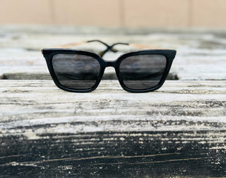 Madison in Black/Black Polarized Sunglasses