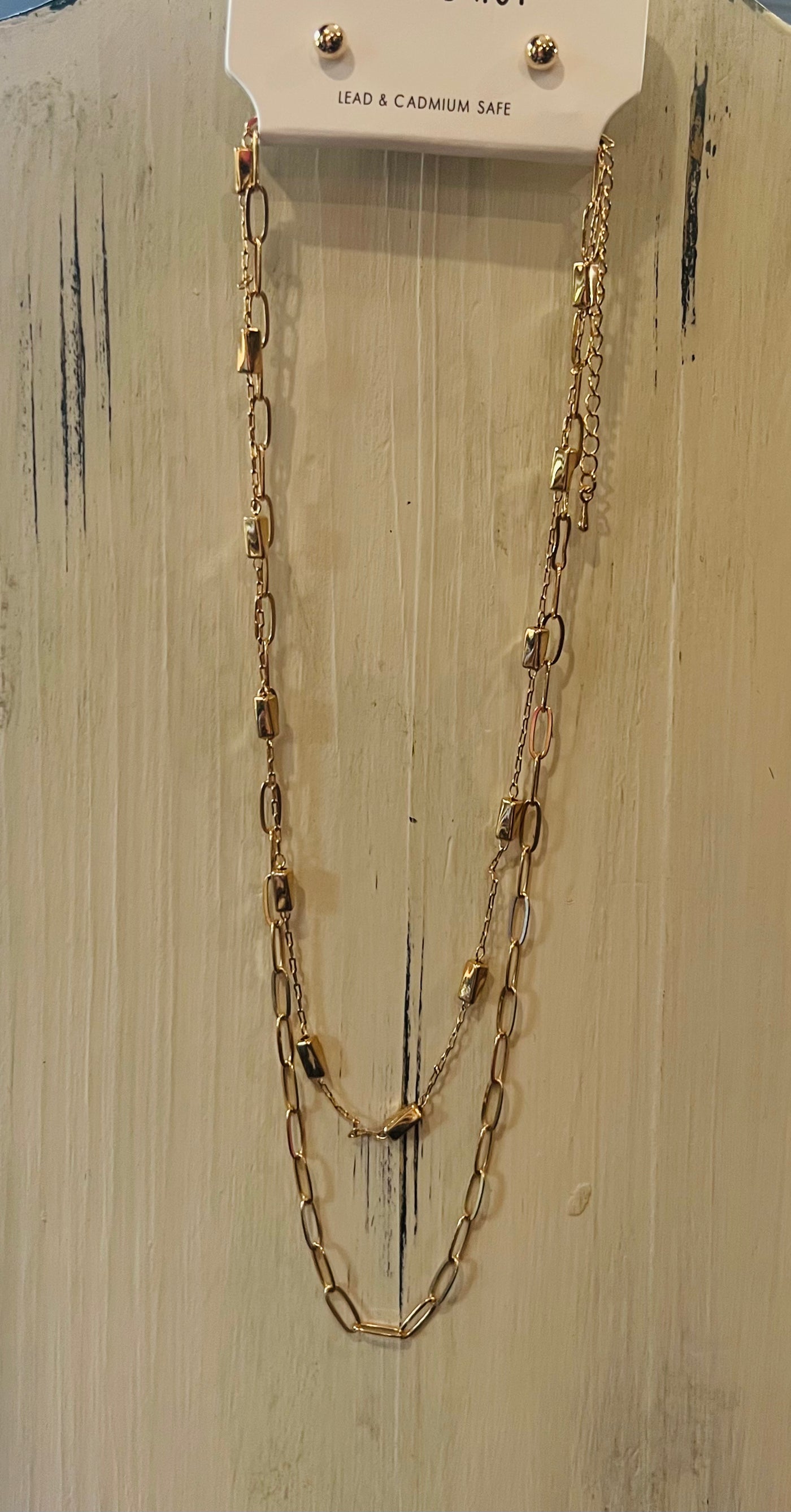 Gold or Silver Layered Necklace