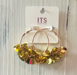 Gold Shimmery Earrings