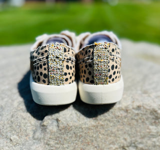 "Beachside" Slip On Canvas Sneaker in Pixie Cheetah by Blowfish Malibu Final Sale