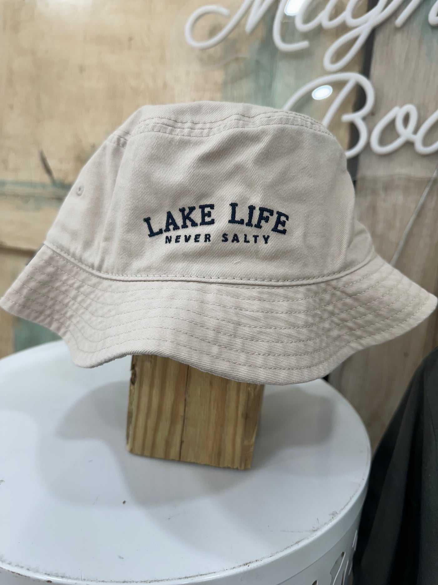 "LAKE LIFE NEVER SALTY" Bucket Hat