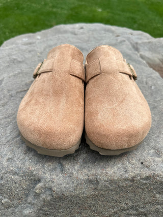 Corkys "One for the Books" in Camel Faux Suede Final Sale