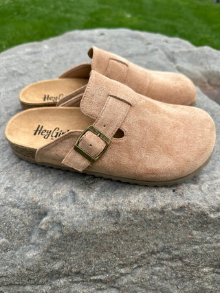 Corkys "One for the Books" in Camel Faux Suede Final Sale