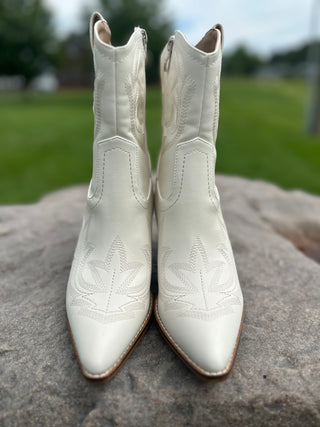 Corkys "Plus One" Cowboy Boots in White