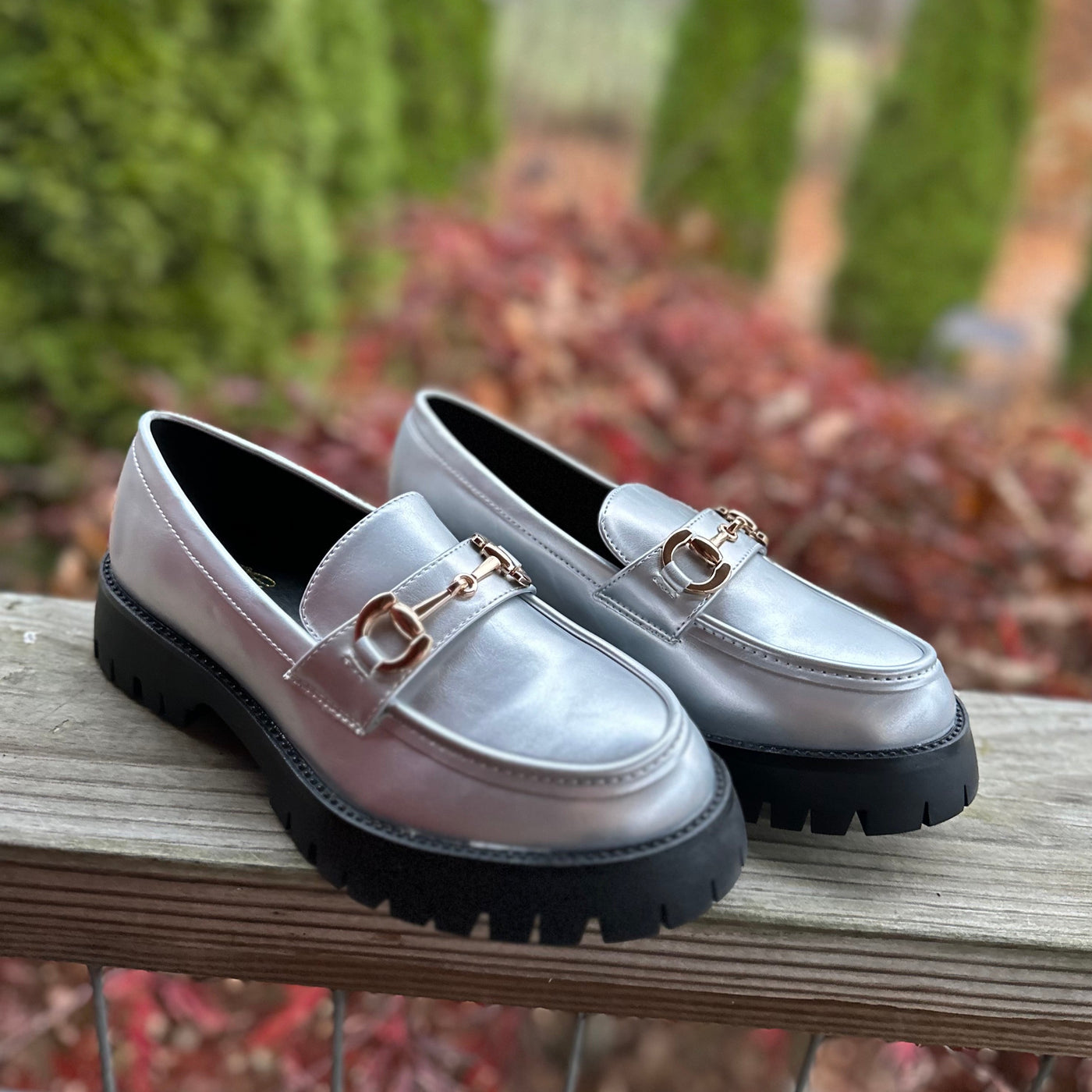 SHOW STOPPER LOAFERS in SILVER Final Sale