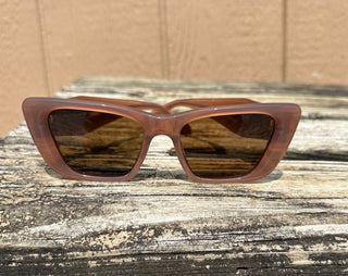 DIFF EYEWEAR AURA MACCHIATO + BROWN POLARIZED