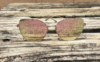 DIFF EYEWEAR KINSLEY CHAMPAGNE + TAUPE MIRROR
