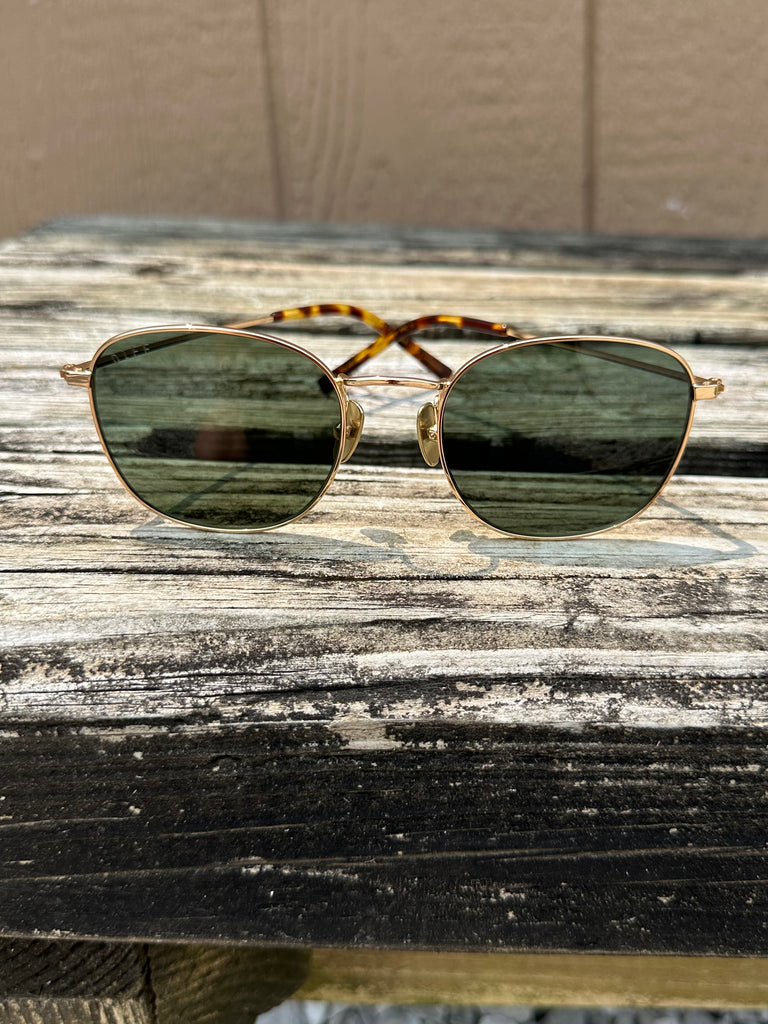 Diff Owen Gold G15 Polarized Sunglasses Lenox Aviator Sunglasses | Gold & G15 Polarized Lenses  main image 3
