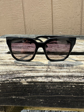 DIFF EYEWEAR ARIANA BLACK + GREY GRADIENT