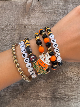 6 Piece Layering Halloween Stretch Bracelet Set