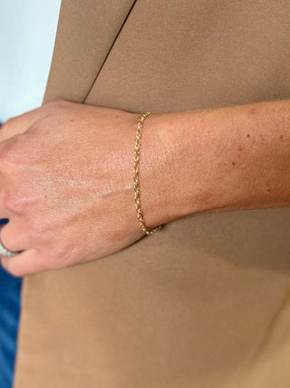 Oval Satellite Chain Bracelet