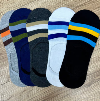 Sophia's Corner Striped No Show Socks