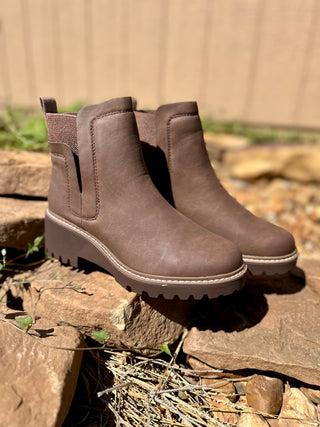 Brown Round Toe Chelsea Ankle Boot Final Sale