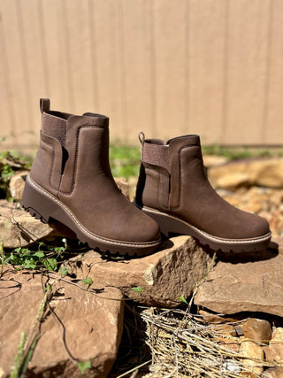 Brown Round Toe Chelsea Ankle Boot Final Sale