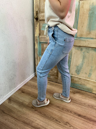 JUDY BLUE HIGH WAIST VINTAGE DOUBLE CUFF JOGGER