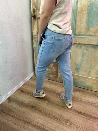 JUDY BLUE HIGH WAIST VINTAGE DOUBLE CUFF JOGGER