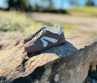 SC Brown Retro Throwback Lace Up Sneaker by Very G FINAL SALE