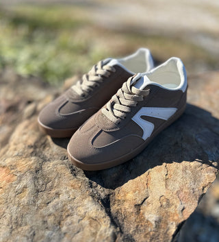 SC Brown Retro Throwback Lace Up Sneaker by Very G FINAL SALE