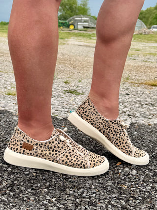 "Beachside" Slip On Canvas Sneaker in Pixie Cheetah by Blowfish Malibu Final Sale