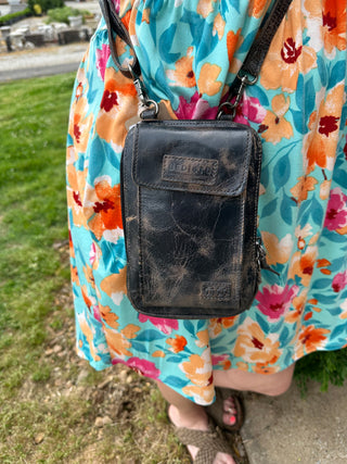 Bed Stu "Alelike" Crossbody in Black Lux