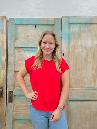 Ruby Scuba Short Sleeve Sweatshirt FINAL SALE