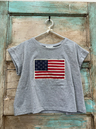 SC Heather Grey Flag Patch Tee
