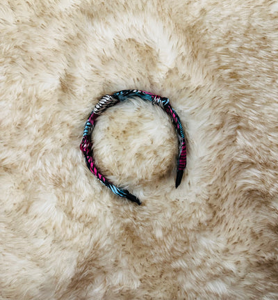 Sophia's Corner Abstract Patterned Burnout Knot Headbands