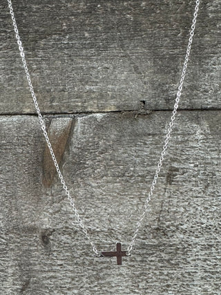 Simple Cross Necklace (2 Colors)