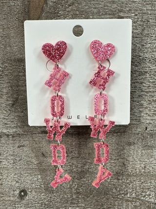 "Howdy" Drop Earrings (2 Colors)