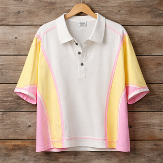 Curvy Lemon Oversized Dolman Sleeve Color Block Top