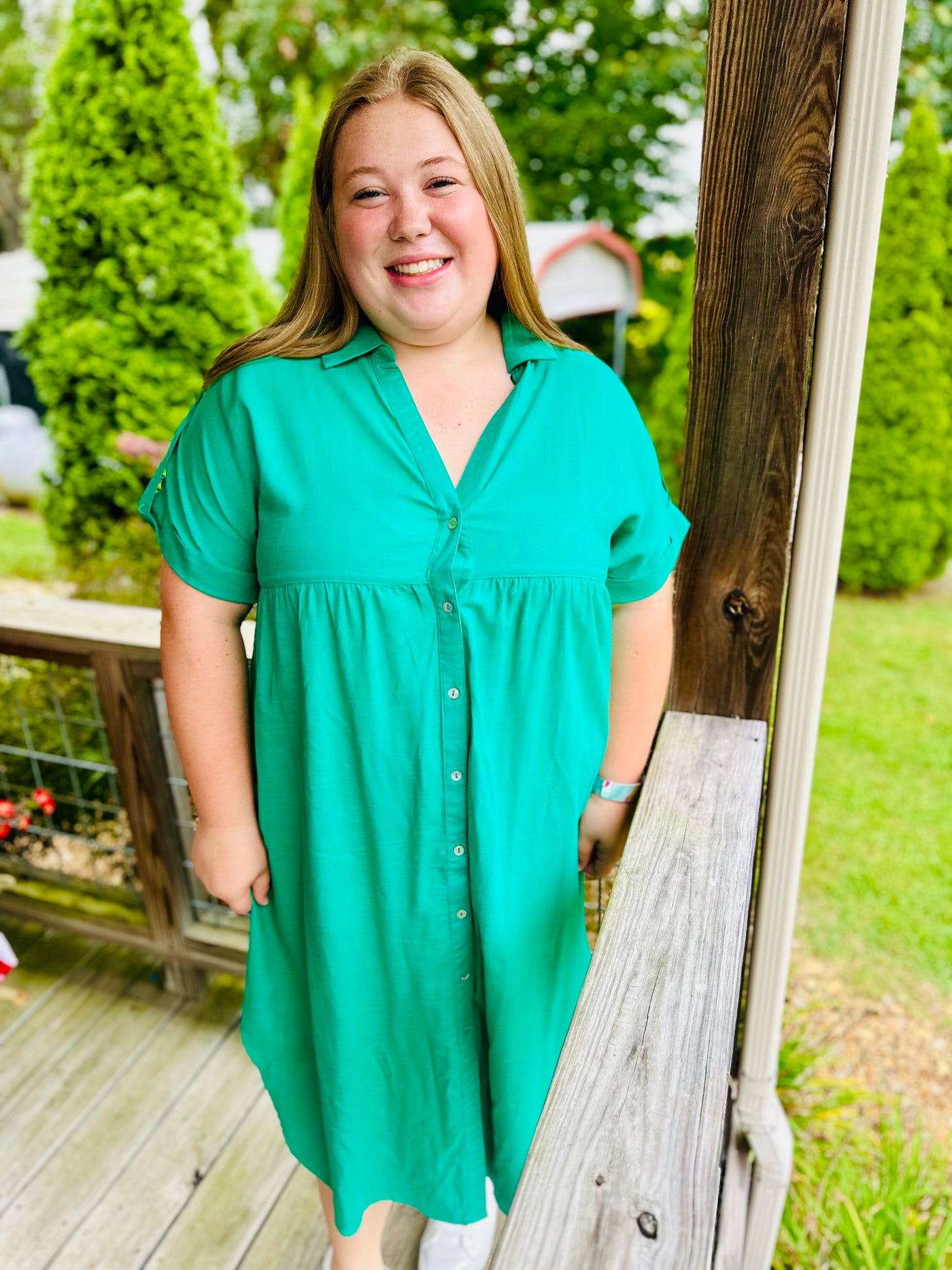 Curvy Oversized Linen Dress (2 Colors)