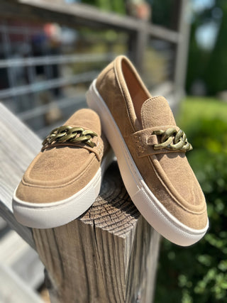 Corkys "Chain Reaction" Loafer in Tan Final Sale