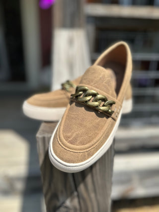 Corkys "Chain Reaction" Loafer in Tan Final Sale