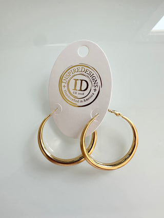 Swoopy Hoop Earrings by Inspire Designs