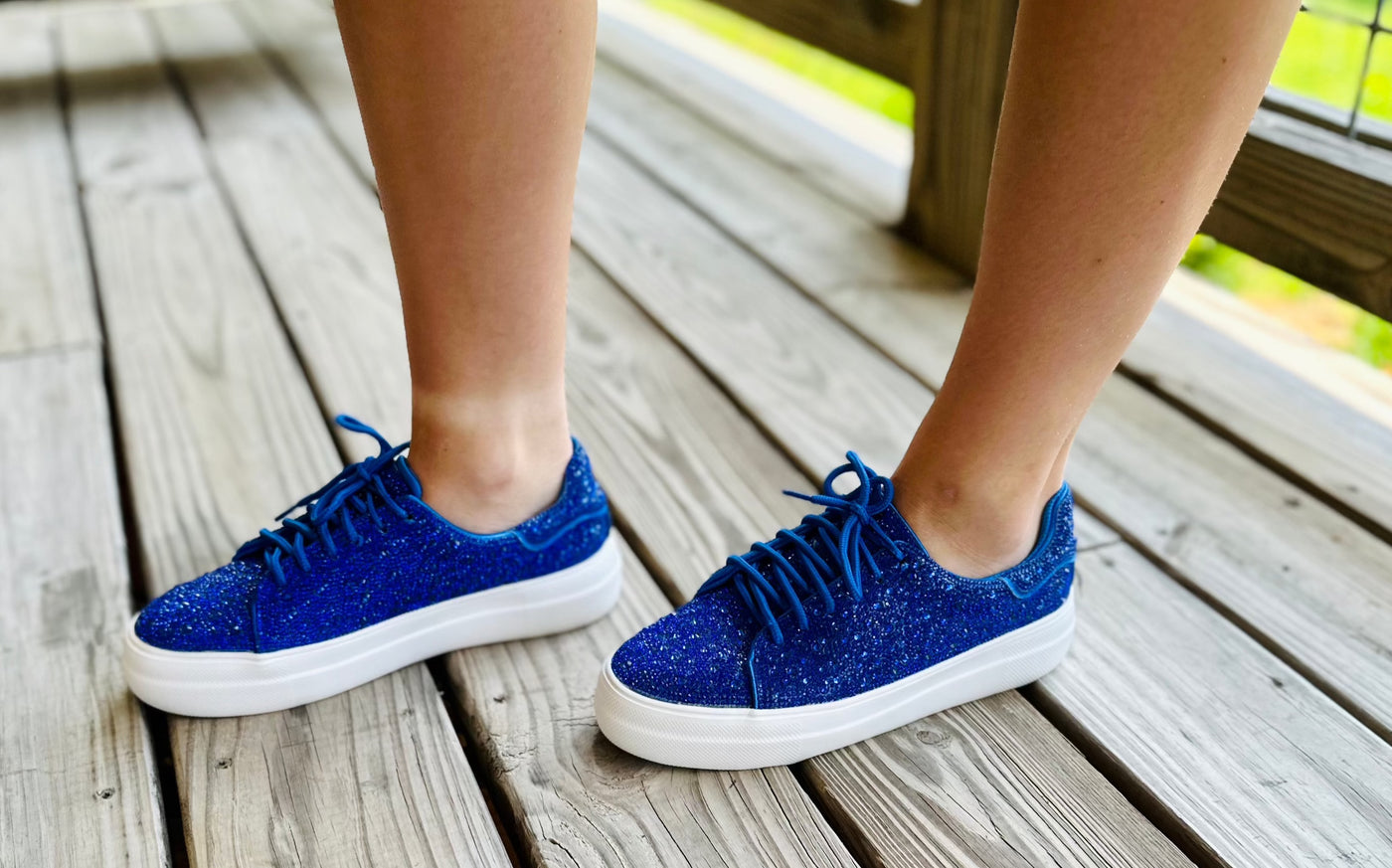 Bright 2025 blue sneakers