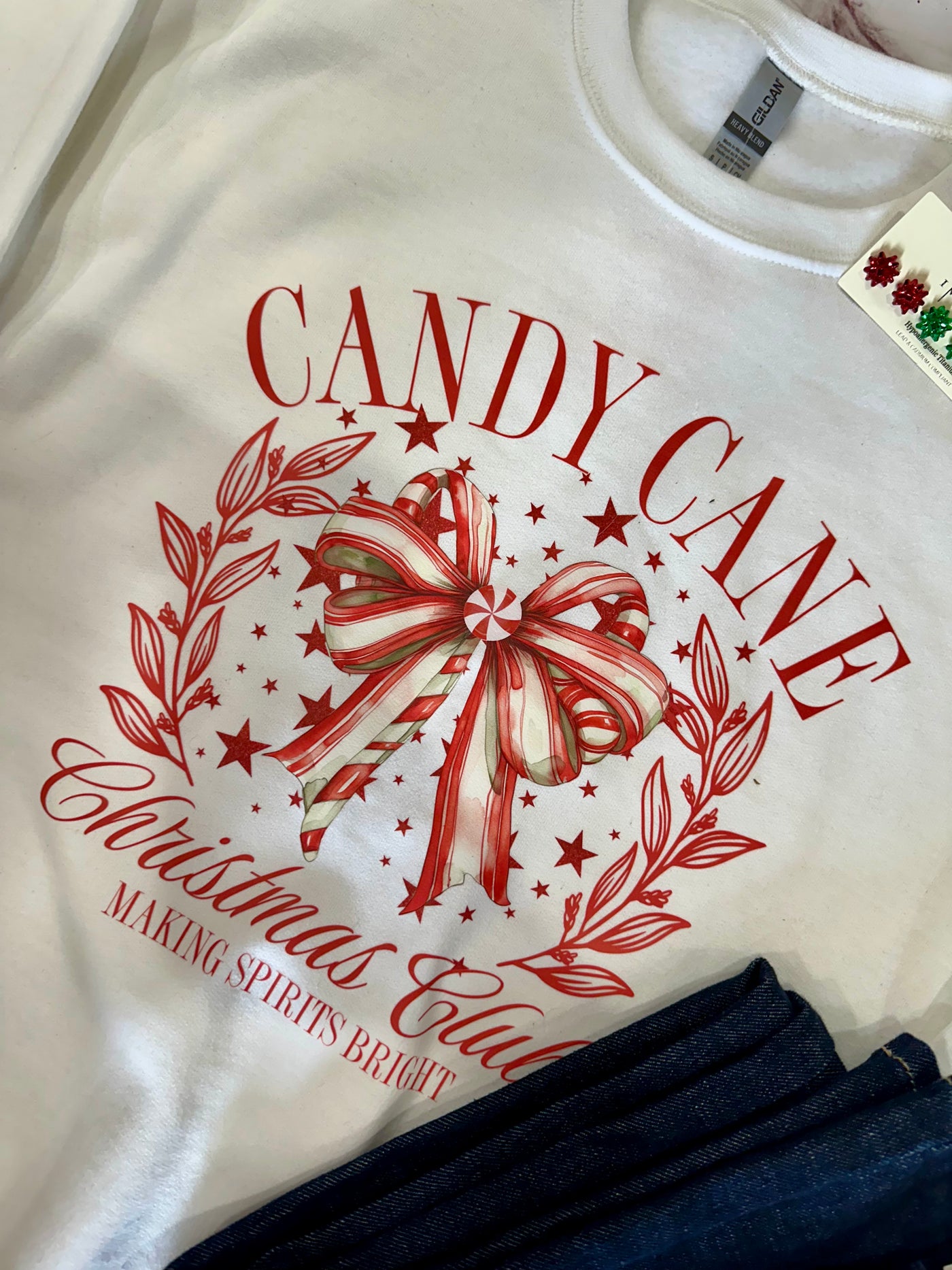 Candy Cane Christmas Club on White (2 Options)