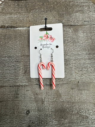 Candy Cane Drop Earrings (2 Colors)