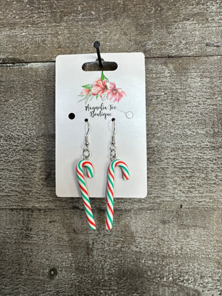 Candy Cane Drop Earrings (2 Colors)