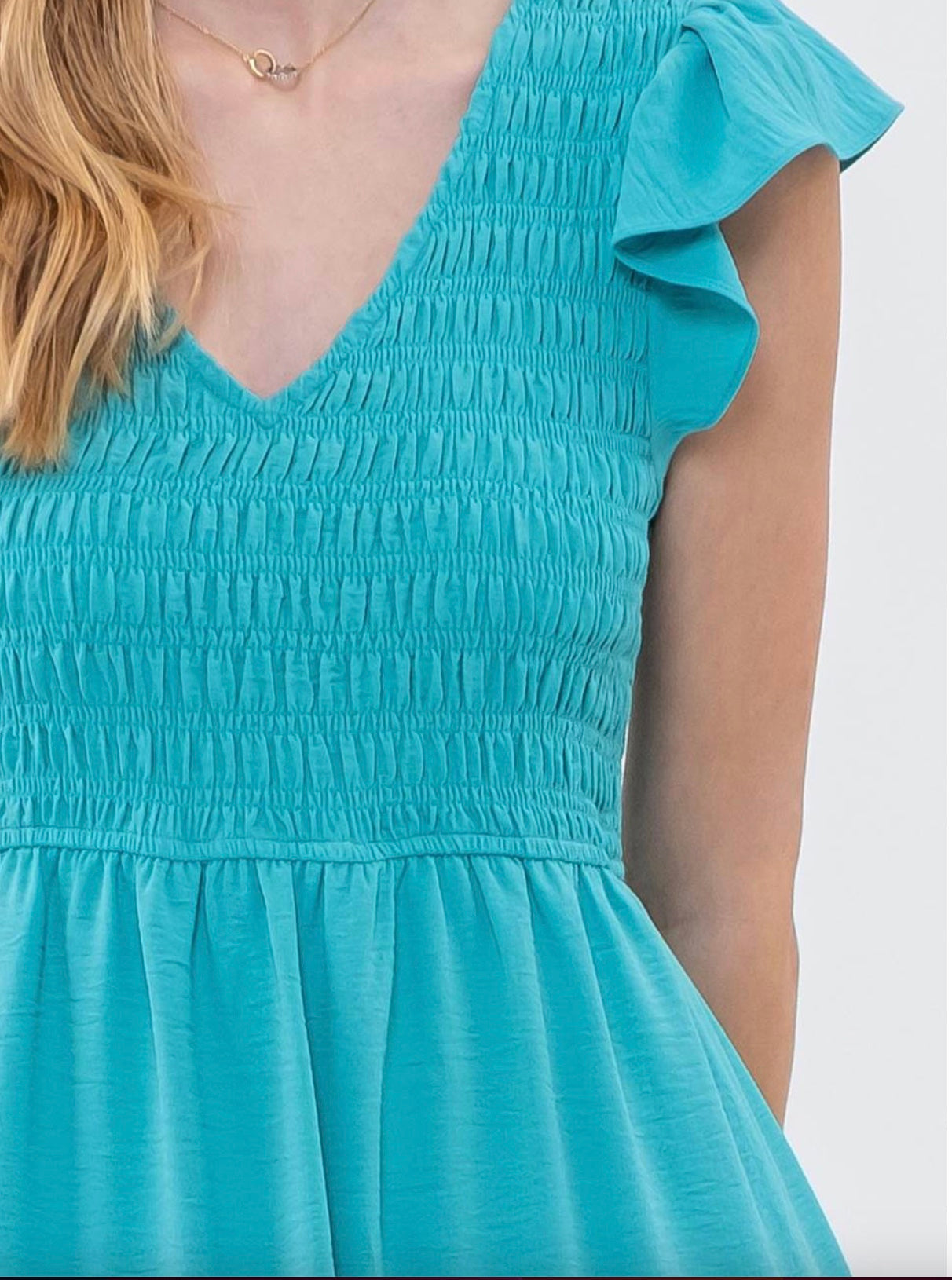 Curvy Flutter Sleeve Midi Dress (3 Colors)
