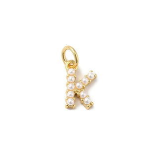 Origami Owl Gold Pearl Initial Charm (4 Letters)