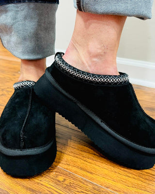 Corkys "Pillow Talk" Black Faux Suede Slip-Ons Final Sale!