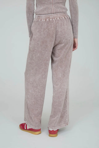 SC COCOA WASHED WIDE LEG DRAWSTRING LOUNGE PANTS