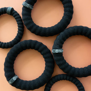 Teleties Nylon Hair Ties (2 Sizes and 2 Colors)