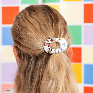 Teleties Mickey and Friends Medium Flat Round Hair Clip (3 Sizes)