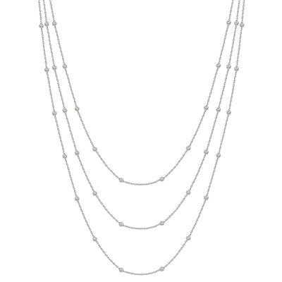 Triple Layered Thin Dot Chain Necklace Set (2 Colors)