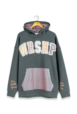 Simply Southern WRSHP Charm Appliqué Hoodie