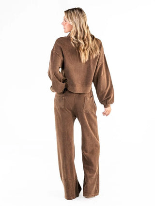 Simply Southern Snap Sepia Pullover and Drawstring Pant Set (Copy)