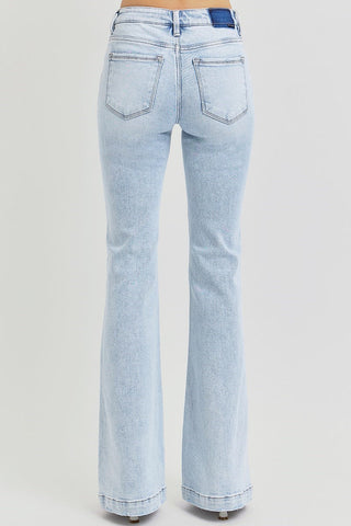 RISEN LOW RISE FLARE JEANS in LIGHT