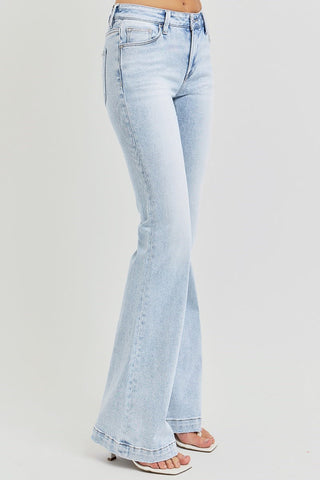 RISEN LOW RISE FLARE JEANS in LIGHT